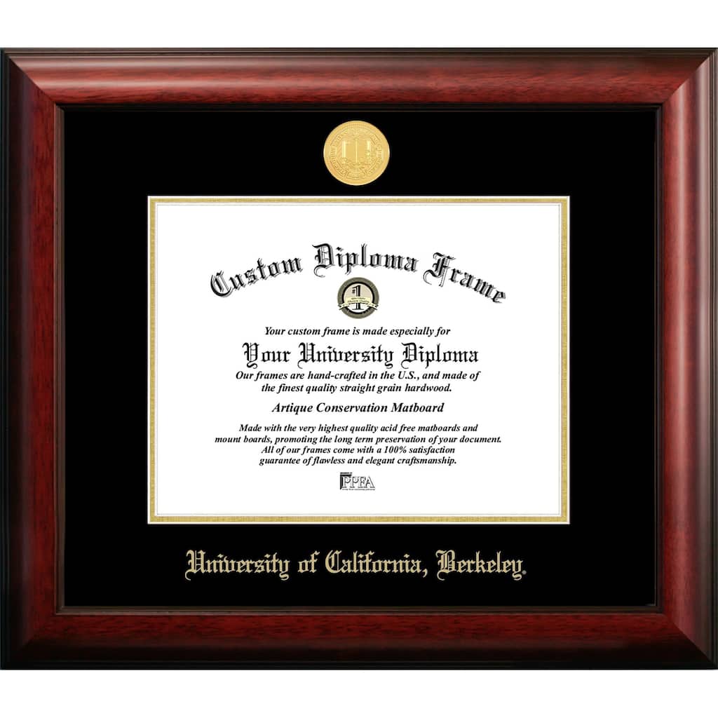 University of California, Berkeley 11w x 8.5h Gold Embossed Diploma Frame