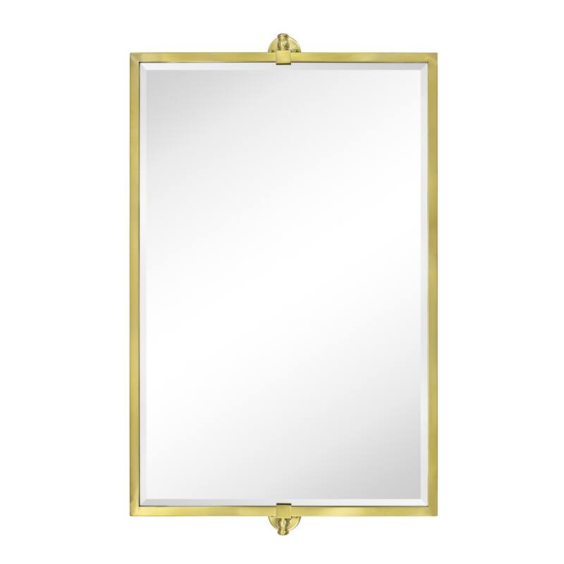 TEHOME Kenti Horizental Rectangle Metal Wall Mirror
