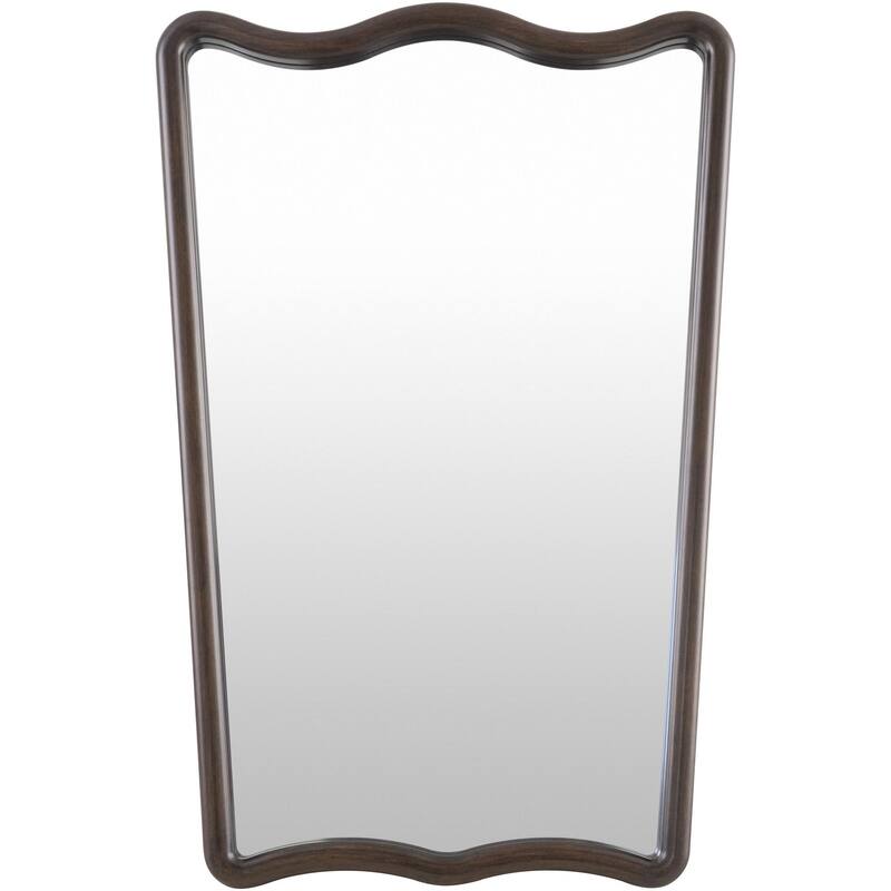 Livabliss Renee Modern Accent Mirror - 36"H x 24"W x 2"D - Brown