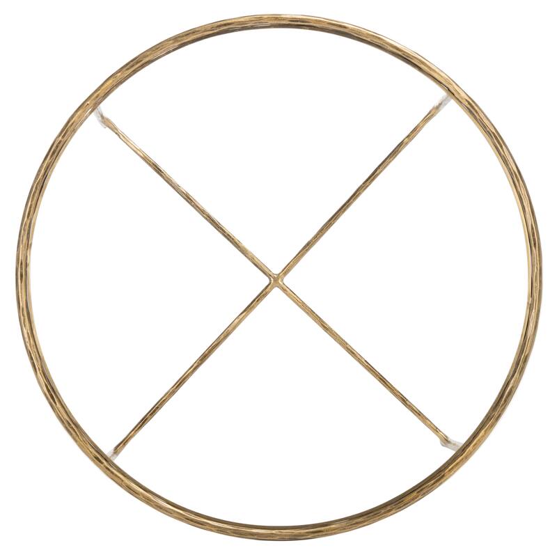 SAFAVIEH Couture Venanzia Round Metal Coffee Table - 36" W x 36" L x 15" H - 36"W x 36"D x 15"H