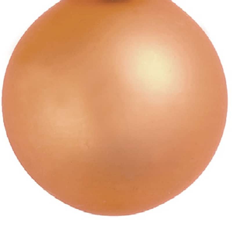 Small Matte Finish Glass Christmas Ball Ornaments - 2" (50mm) - Mandarin Orange - 28ct