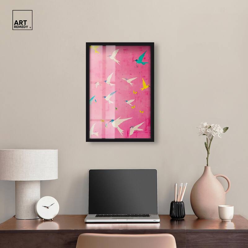 Soaring Sorbet Shadowbox by Art Remedy