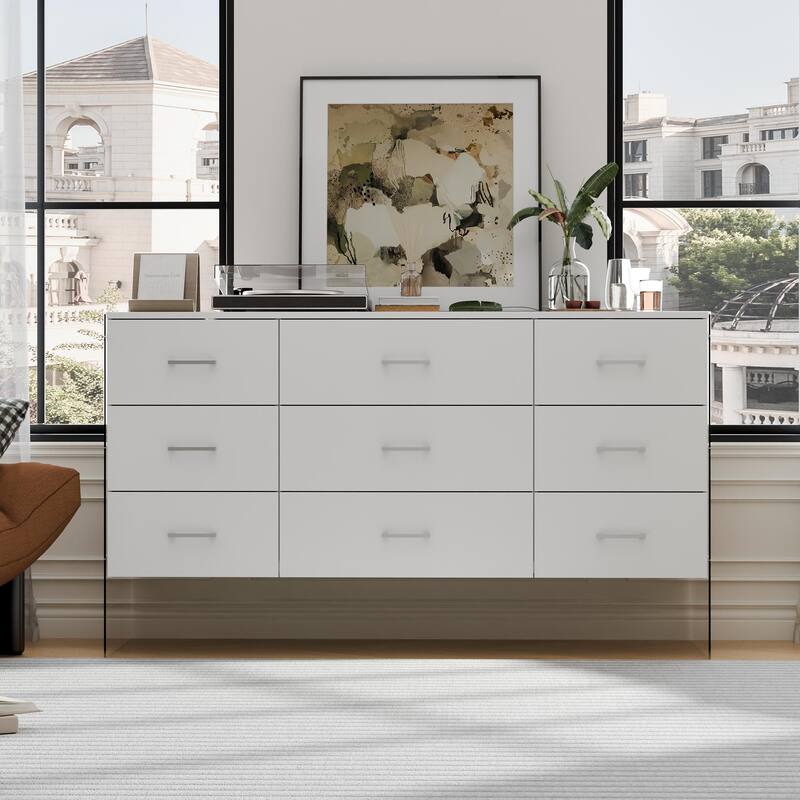 White Storage Office 9-Drawer,File cabinets,Home & office,for Professional Organization