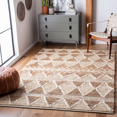 SAFAVIEH Handmade Natural Fiber Ladina Moroccan Jute Rug