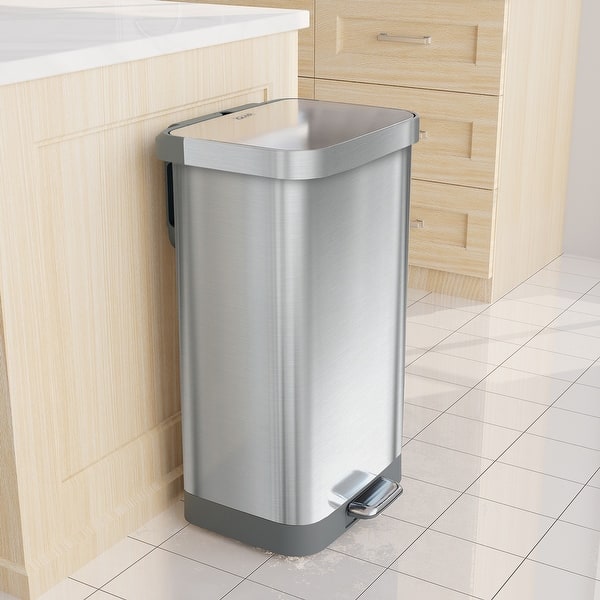 Glad All Stainless Steel Stepon Kitchen Trash Can On Sale Bed Bath