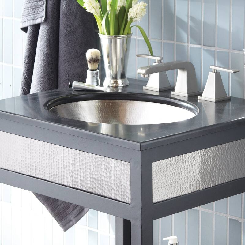 Native Trails Classic 17" Single Basin Undermount Copper Bathroom Sink