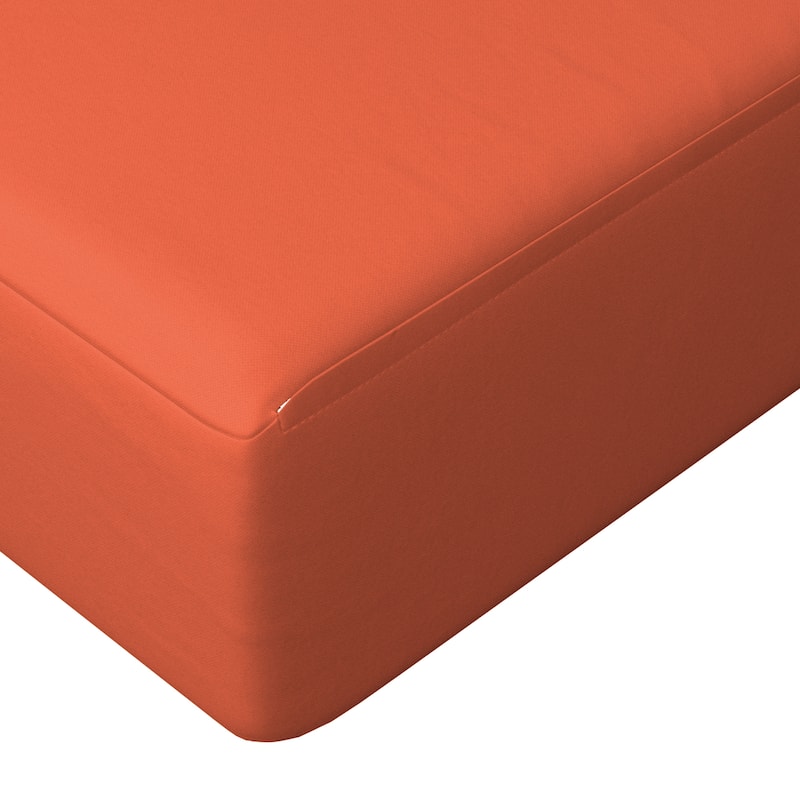 California Umbrella Outdoor Deep Seat Cushion Set, 24" x 48", Sunbrella Fabric, Densified Fiber Fill