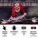 preview thumbnail 2 of 3, Haunted Hill Farm 18-In. Buggy the Animated Groundbreaker Clown, Indoor or Covered Outdoor Decoration