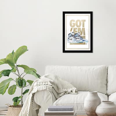 Wynwood Studio Prints Fashion and Glam Got The Sneakers White and Modern & Contemporary Wall Art Canvas Print