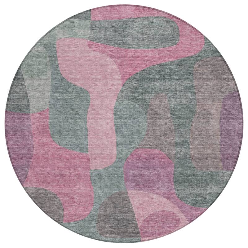 HomeRoots Abstract Transitional Rectangle Outdoor Rug