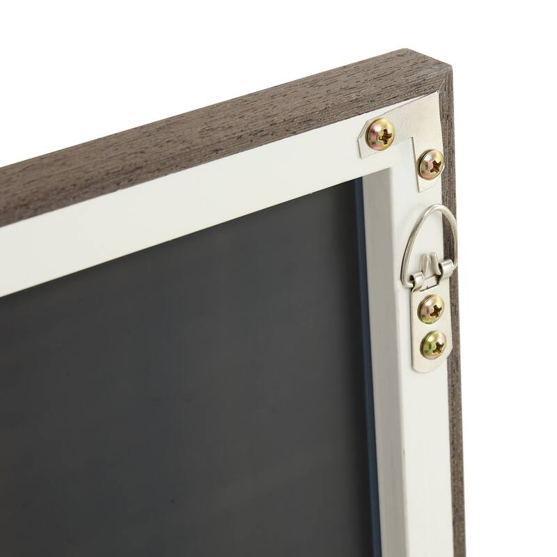 Roomfitters Full Body Mirror with Brown Solid Wood Frame, Floor Standing Decorative Mirror for Dressing Room