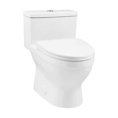 Bidetelli One-Piece Elongated Toilet Dual-Flush 1.1/1.6 Gpf - 28.55" x 15.7" 26.3"