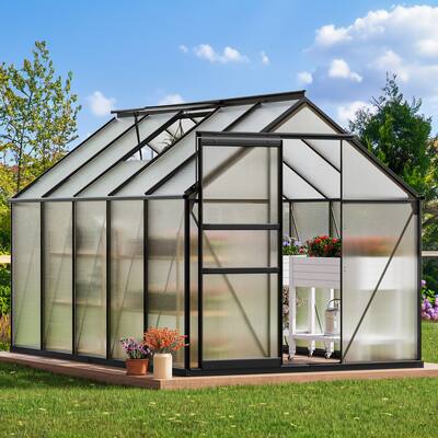 Moasis 6' X 10' Walk-in Hobby Garden Greenhouse with Aluminum Frame