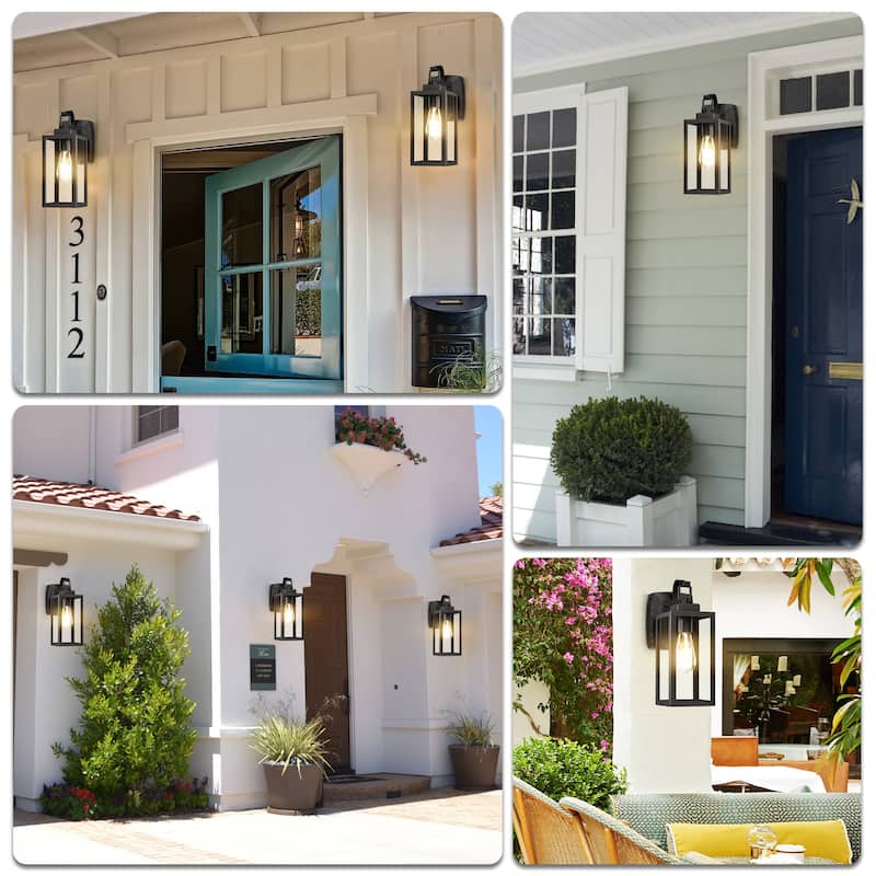 1-Light Outdoor Wall Light(GFCI) - 5.04"x8.07"x13.74"