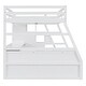 preview thumbnail 11 of 83, Wooden Loft Bed with 7 Storage Drawers and Bulit-in Desk, Twin/Full Size Loft Bedframe with Storage Shelves and Cabinet
