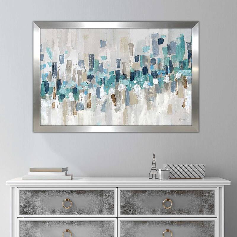 "Staccato Blue II" by Katrina Craven Print on Acrylic