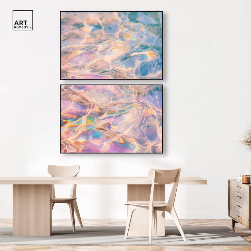 Metallic Drift II Canvas Set of 2 by Art Remedy