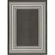 preview thumbnail 1 of 4, Nourison Horizon Indoor/Outdoor Geometric Area Rug 4' x 6' - Black