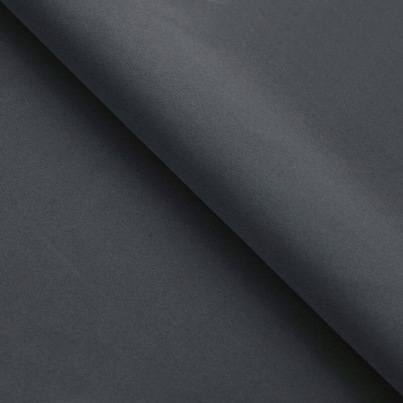 Superior Solid Machine Washable Room Darkening Blackout Curtains with Back Tabs, Set of 2