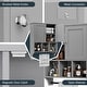 preview thumbnail 10 of 54, Futzca Bathroom Cabinet Wall Mounted, Storage Cabinet with Doors and Shelves