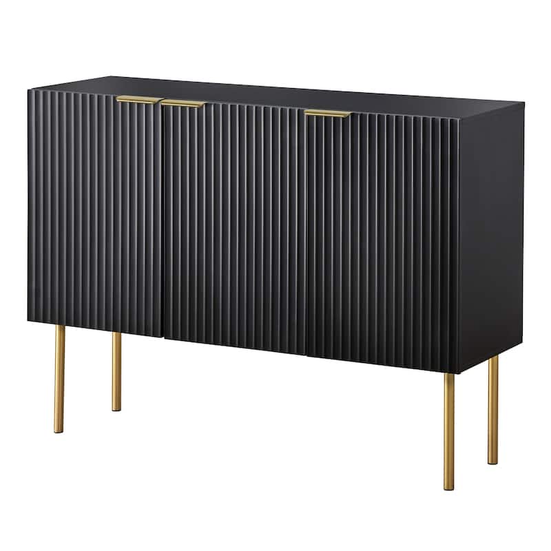 Lifestorey Valen Channel Front Sideboard/Buffet with Adjustable Shelves