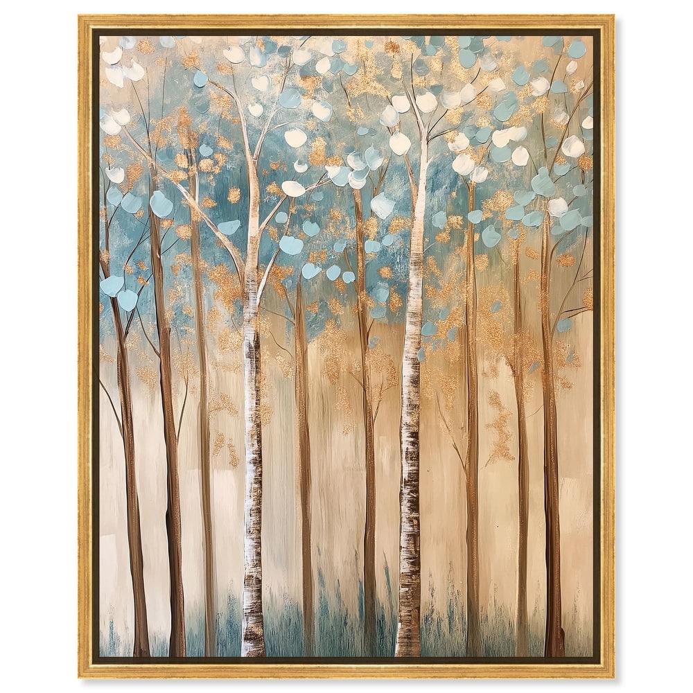 Birch Grove Radiance Canvas by Art Remedy
