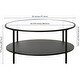 preview thumbnail 7 of 6, Sivil 36'' Wide Round Coffee Table