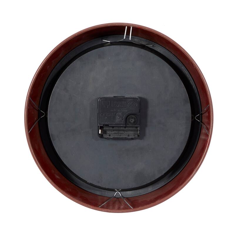White Iron Vintage Wall Clock No Theme (Set of 2) - 10"L, 10"H