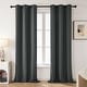 preview thumbnail 42 of 135, Deconovo Grommet Room Darkening Curtains, Set of 4 Panels 38x84 Inch - Dark Grey