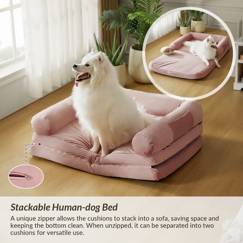 Human Dog Bed with Cooling Mat by HULALA HOME