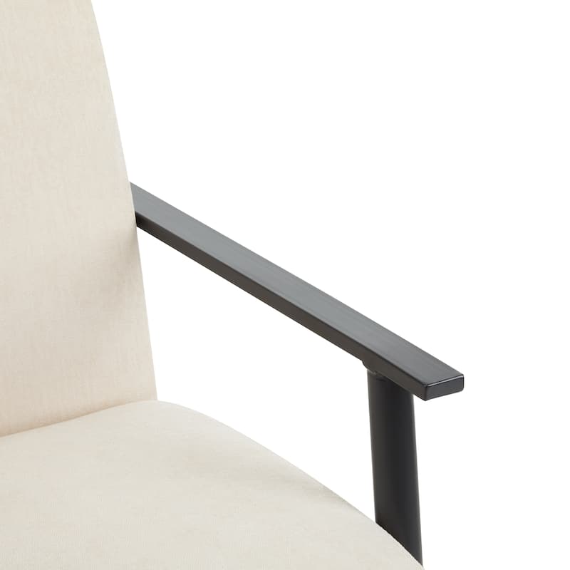 Roomfitters 26.38" Modern Lounge Chair with Polyester Upholstery and Sturdy Metal Frame, Living Room or Office