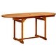 preview thumbnail 23 of 42, vidaXL Garden Dining Table (59.1"-78.7")x39.4"x29.5" Solid Acacia Wood Brown (47.2"-66.9") x 31.5" x 29.5"
