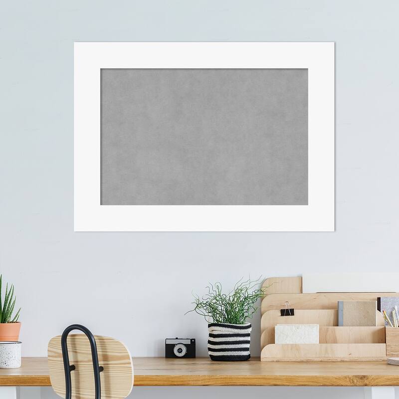 Amanti Art Basic White Framed Magnetic Board