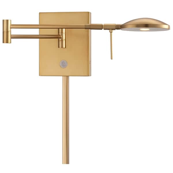 slide 1 of 1, Kovacs 1 Light 6.25" Height ADA Compliant LED Plug In Wall Sconce in Honey Gold