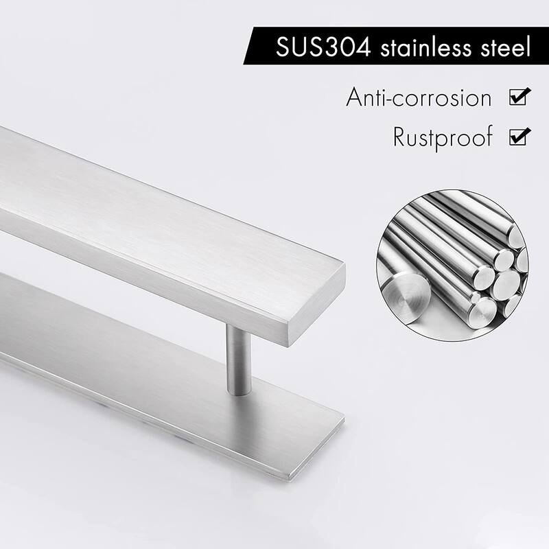 16-Inch Modern Adhesive Towel Bar
