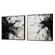preview thumbnail 3 of 6, Designart "Black And White Abstracted Realms" Abstract Framed Art Set Of 2 Modern Wall Decor Set Black Wall Art 2 Pieces