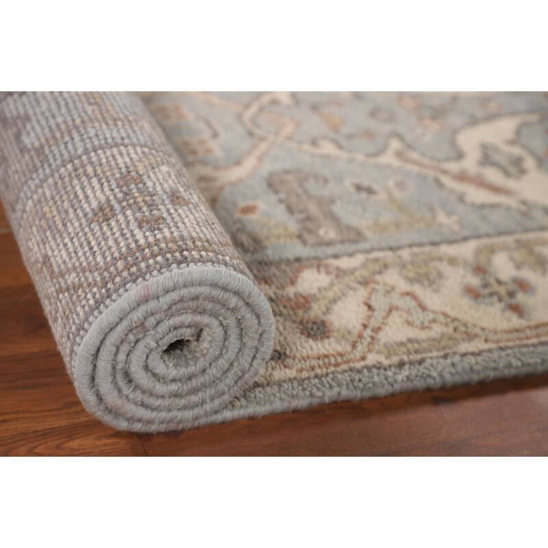 Oushak Oriental Runner Rug Handmade Wool Carpet - 2'8"x 8'0"