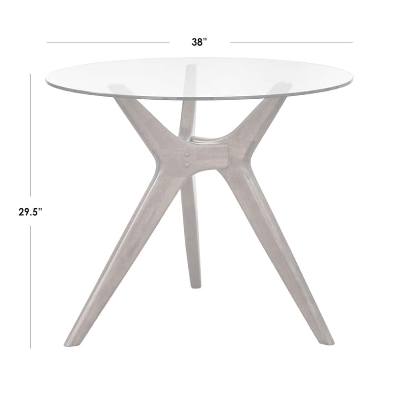 Lifestorey Trita Round Glass Table