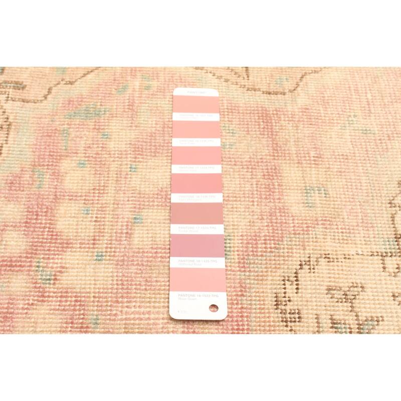 ECARPETGALLERY Hand-knotted Antalya Vintage Salmon Wool Rug - 3'3 x 4'8