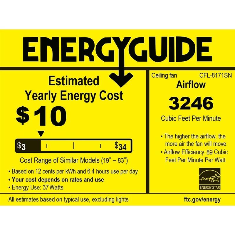 4-blade 2-light Satin Nickel Crystal Ceiling Fan incl Remote