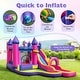 preview thumbnail 7 of 8, Costway Inflatable Water Slide with Climbing Wall Basketball Hoop - Multi-color - With 680W Blower