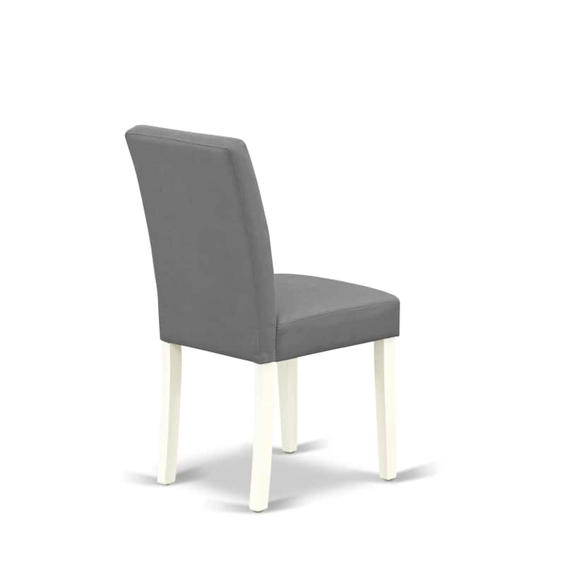 East West Furniture Austin Parson Dining Chairs, Set of 2 (Color & Fabric Options)