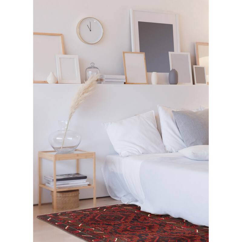 ECARPETGALLERY Hand-knotted Teimani Dark Navy Wool Rug - 3'10 x 6'7