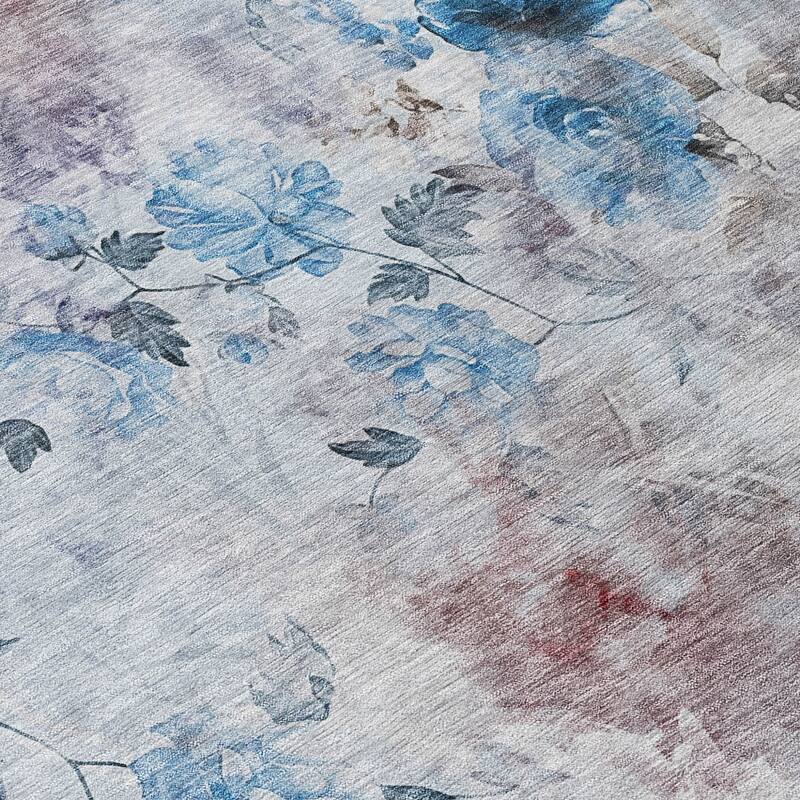 HomeRoots Floral Transitional Rectangle Outdoor Rug