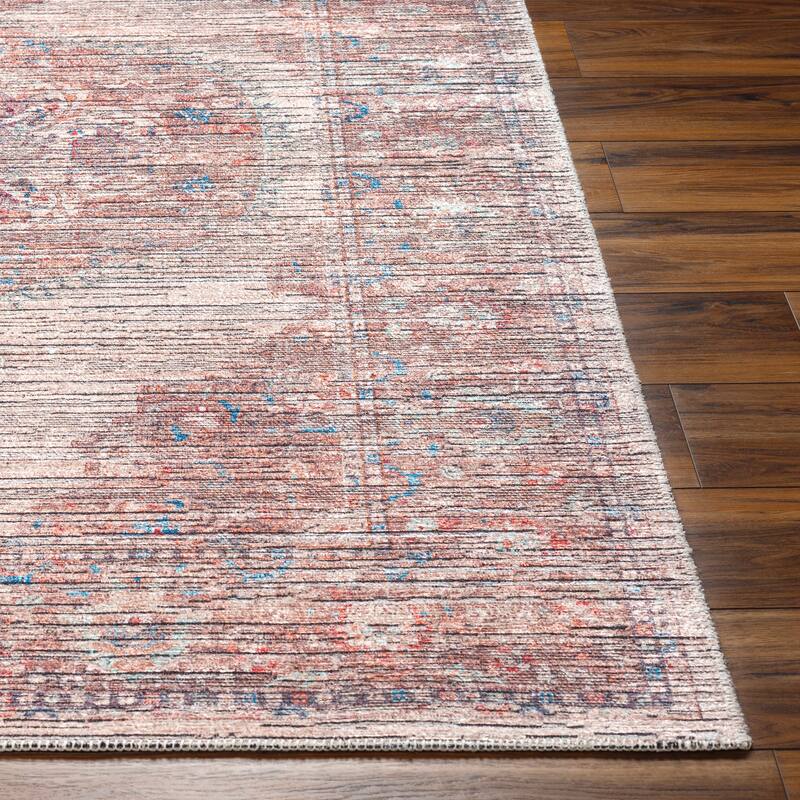 Livabliss Nolita Distressed Traditional Machine Washable Area Rug