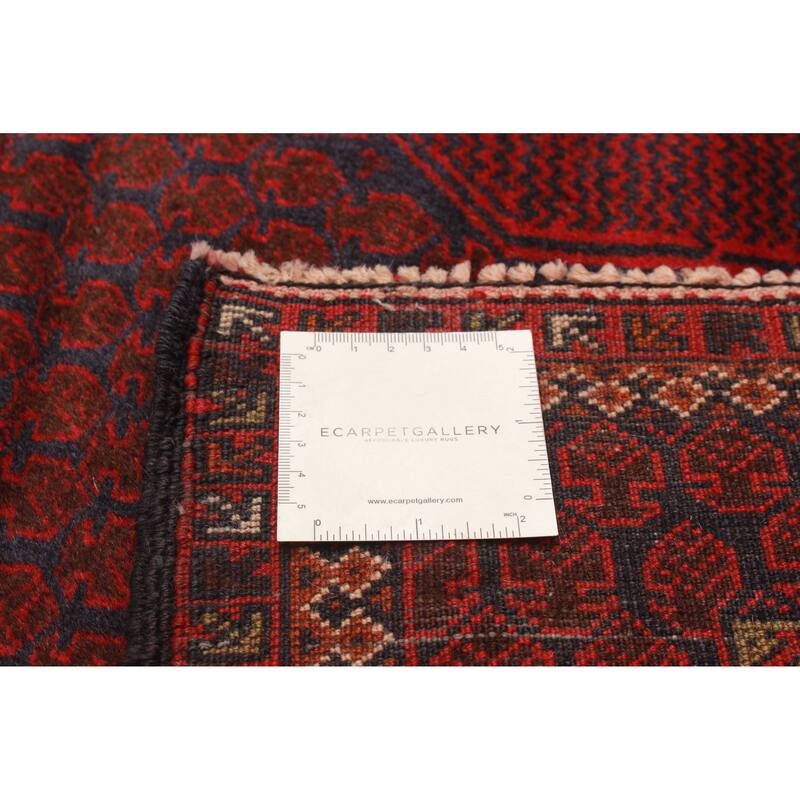 Teimani Burgundy Rug 3'3" x 5'0" - 3'3 x 5'0