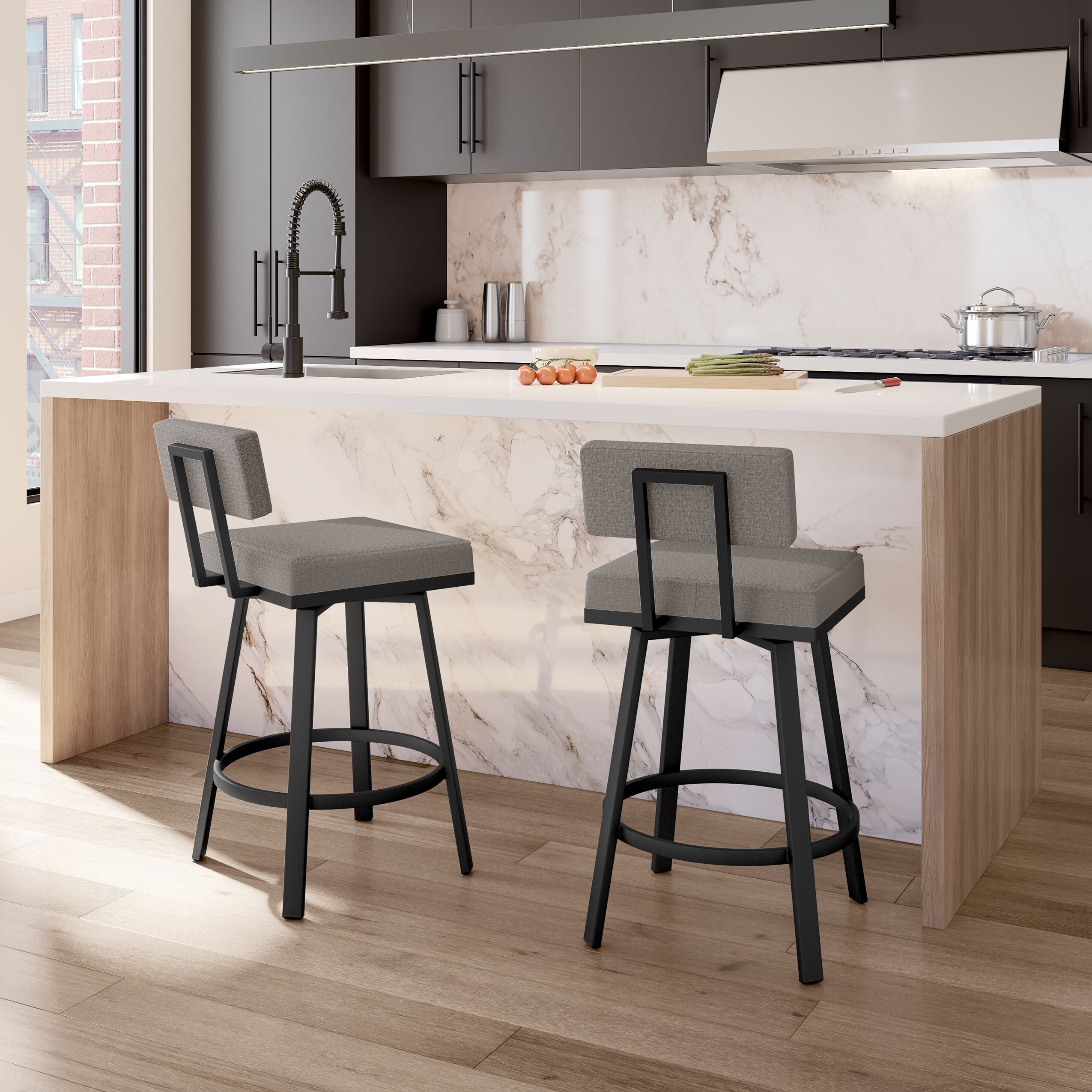 Amisco nolan beige counter stool sales
