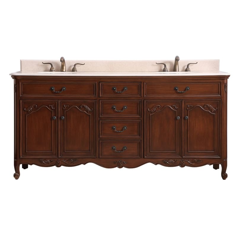 72" Double Bathroom Vanity Sink