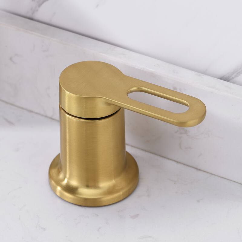 Luxier WSP16-T Waterfall Widespread Bathroom Faucet with Pop-Up Drain