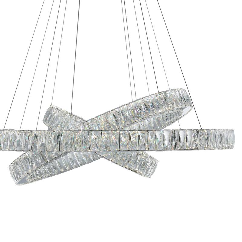Crystal Elegance Integrated LED Chandelier